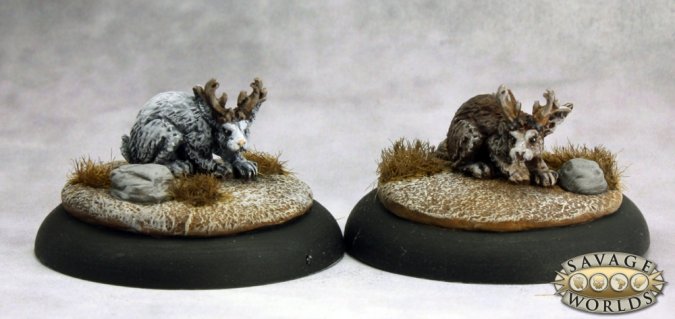 Reaper Miniatures Savage Worlds -JACKALOPES Metal