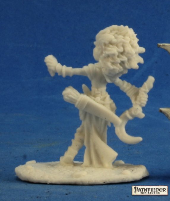 Reaper Miniatures Pathfinder Bones - LINI, ICONIC GNOME DRUID