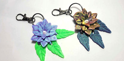 Flowery Key Rings