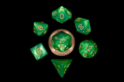 MDG  7 MINI POLYHEDRAL DICE SETS