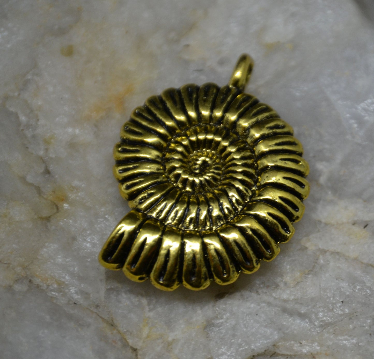 Necklace, Brass Ammonites