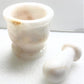 Mortar and Pestle, White Marble 2 1/2"