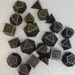 Dice Sets, Solid Metal Polyhedron 7 Piece Set