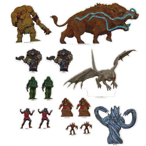 D&D Acrylic 2D Minis: Monster Pack 2