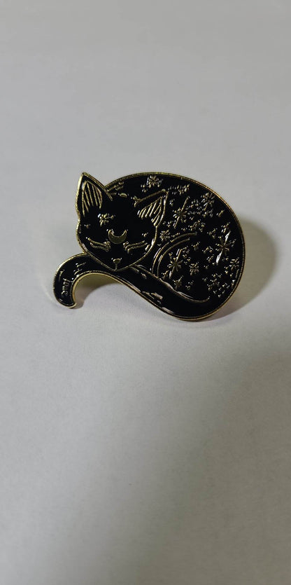 Enameled Pins - Collection of Black Cats