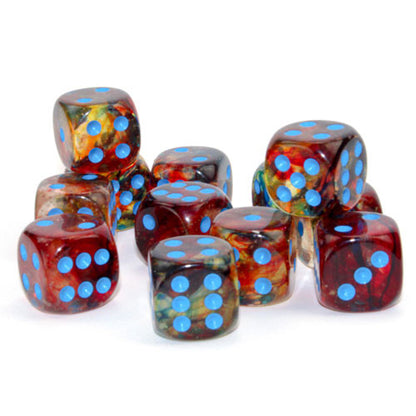 Chessex Dice  - 16mm D6 dice Blocks (12 dice)