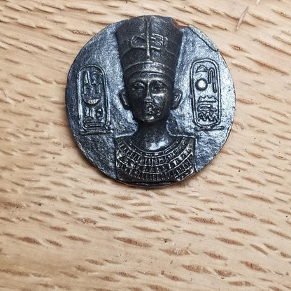 Egyptian Coin, Queen Nefertiti, Black and Gold