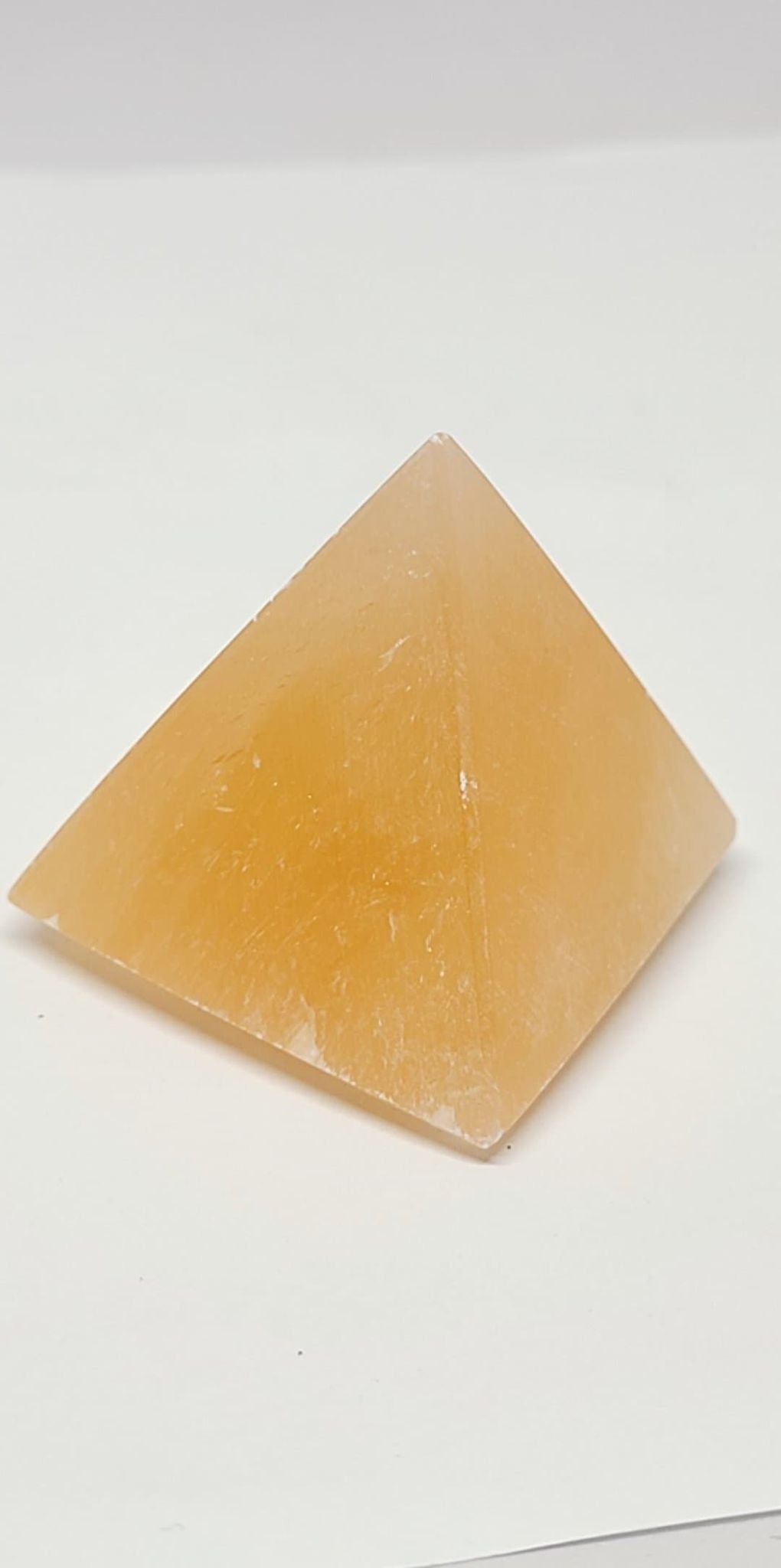 Pyramid, Orange Selenite  "Goddess Stone"