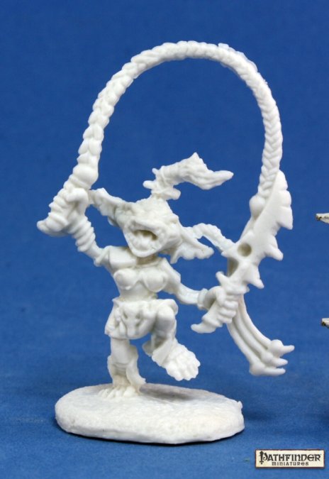 Reaper Miniatures Pathfinder Bones - PATHFINDER GOBLIN WARCHANTER