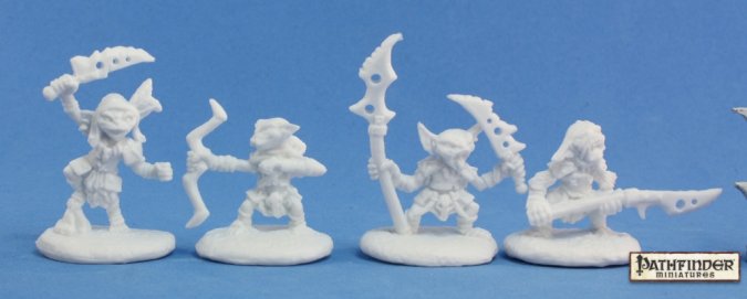 Reaper Miniatures Pathfinder Bones - PATHFINDER GOBLIN WARRIORS