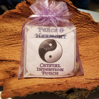 Crystal Intention Pouch, Peace & Harmony