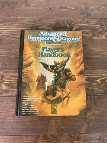ADVANCED DUNGEONS & DRAGONS Player's Handbook 2nd Edition D&D 1989