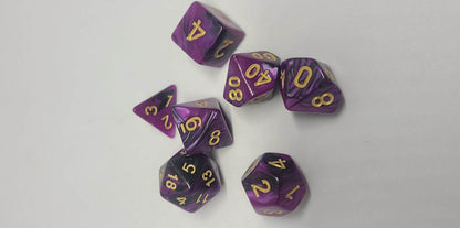 Dice Sets - Dual Colors - Full set of 7 dice