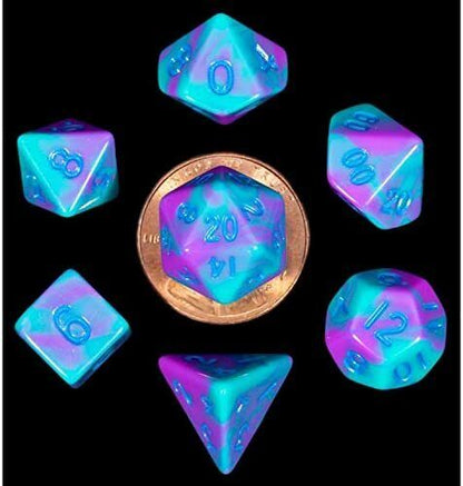 MDG  7 MINI POLYHEDRAL DICE SETS