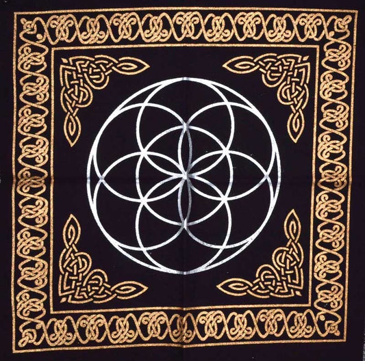 Altar Cloth, Seed of Life 18x18