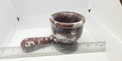 Mortar and Pestle, Red Zebra Jasper 4 inch