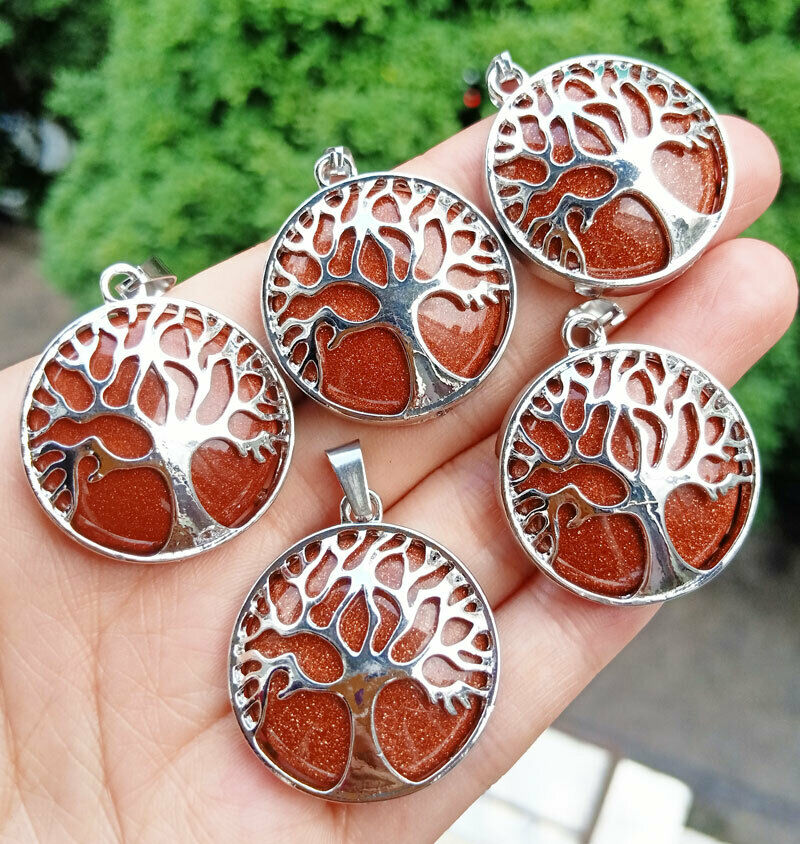 Gemstone Pendant, Tree of Life with Gemstone