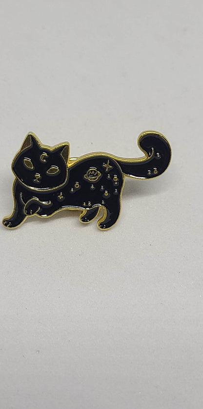 Enameled Pins - Collection of Black Cats