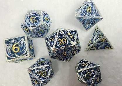 Dice Set - Metal Dragon and Beholder Dice