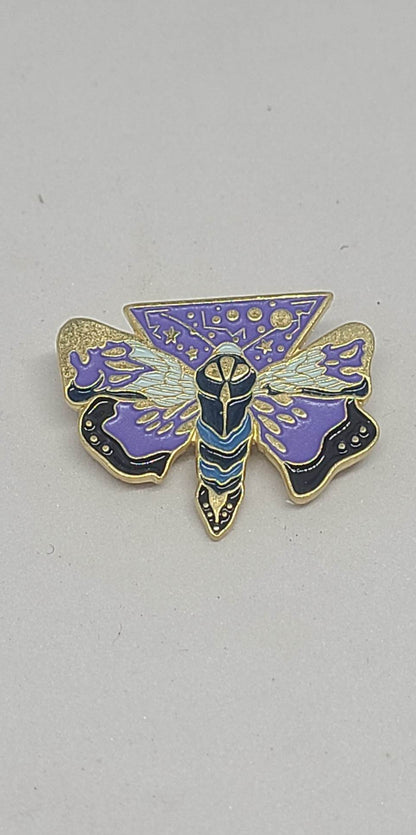 Enameled Pins - Eclipse of Lunar Moths