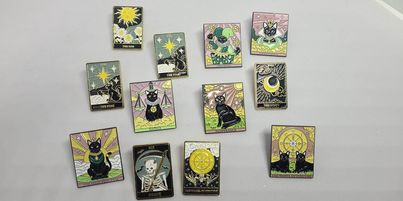 Enameled Pins - Tarot Cats