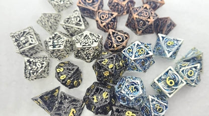 Dice Set - Metal Dragon and Beholder Dice