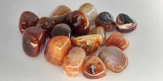 Tumbled, Fire Agate - Stone of “Eternal Youth”