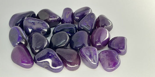 Tumbled, Purple Agate -  “Stone Of Science” and “Sacred Stone Of The Astral”