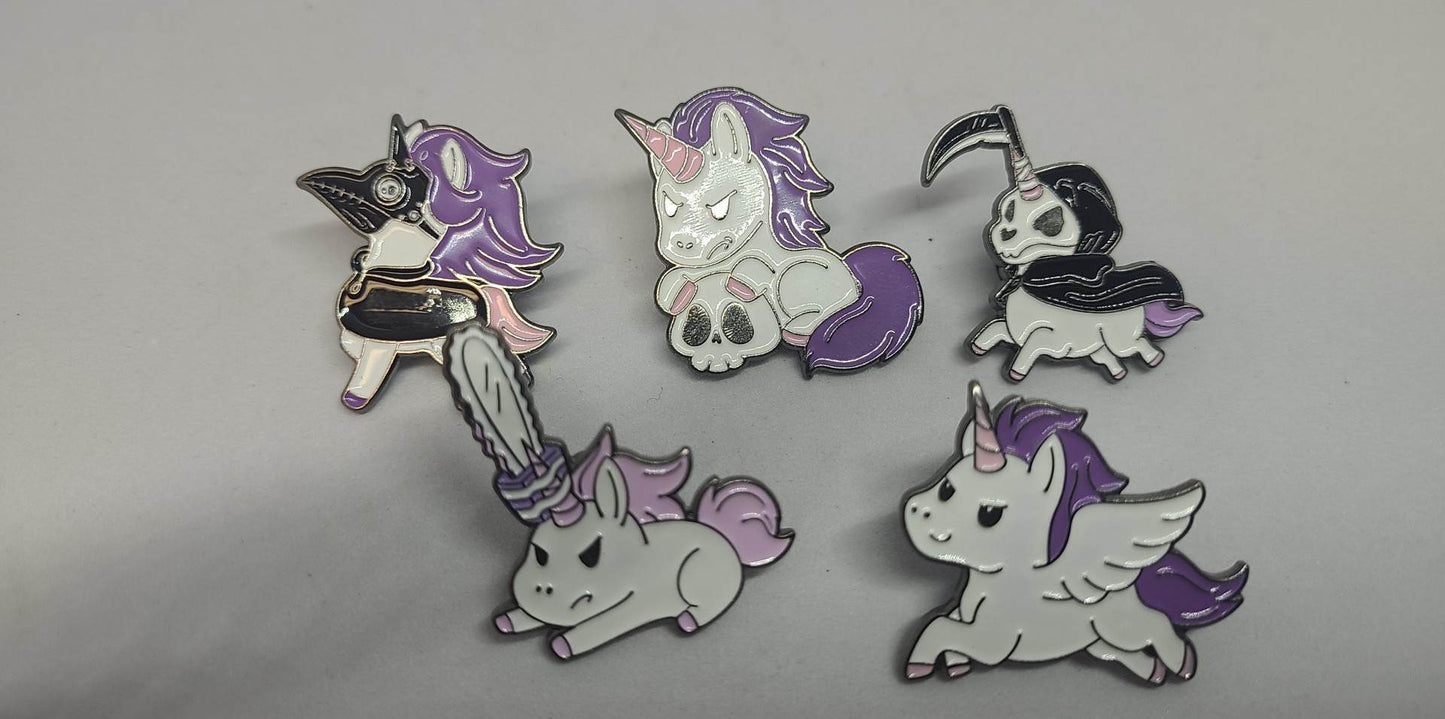 Enameled Pins - Alternate Unicorns