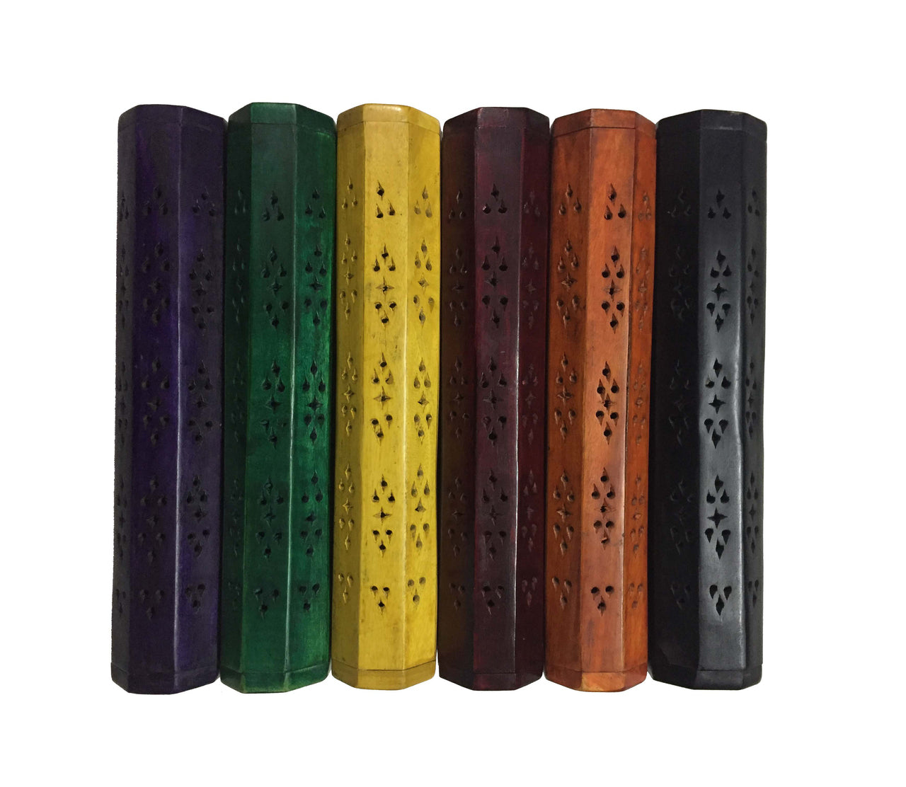 Burner, Colored Wood Burner / Coffin Box (Sticks and Cones)