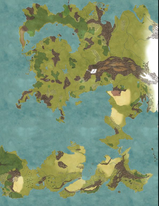 The World of the Lost Lands World Map (System Neutral)