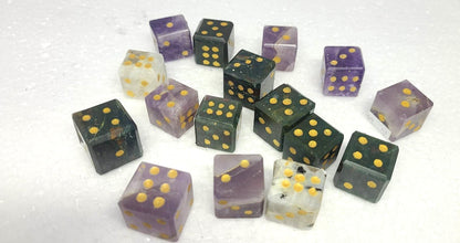 Single Six Sided Dice - Gemstones