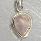 Gemstone Pendant, Rose Quartz Faceted with Sterling Silver