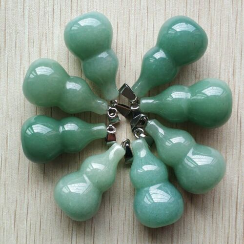 Pendant, Gemstone, Wu Lou , Green Aventurine