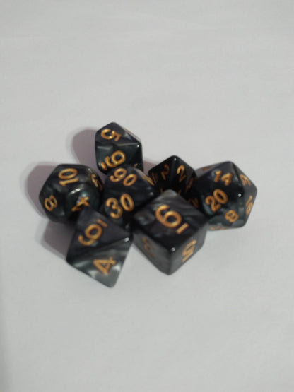 Dice Sets - Pearlescent Colors - full set of 7 dice