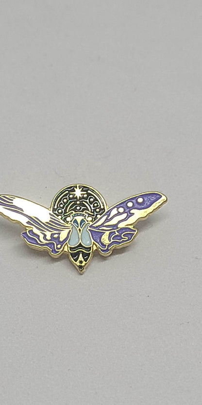 Enameled Pins - Eclipse of Lunar Moths