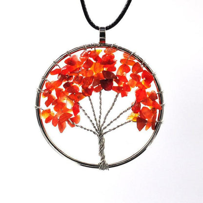 Gemstone Pendant, Tree of life Gemstone Chip (Small)