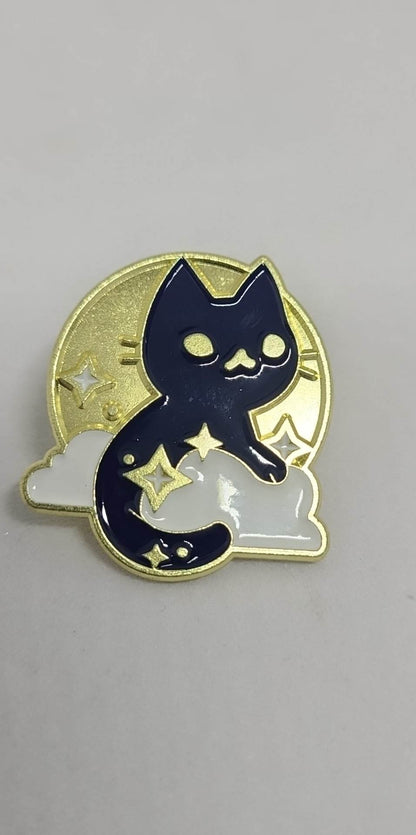 Enameled Pins - Collection of Black Cats