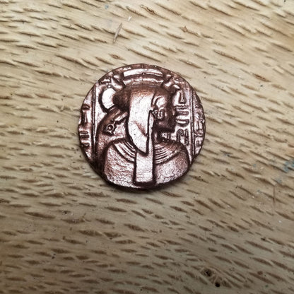 Egyptian Coin, Queen Cleopatra, Copper Colored