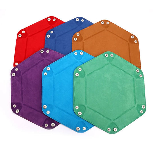 Double Sided Dice Tray, Folding Hexagon