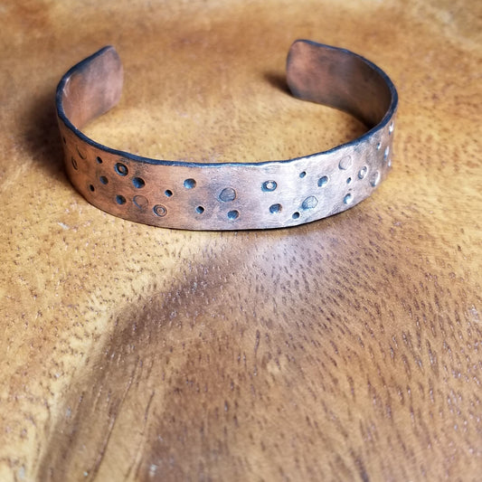 Handcrafted Copper Bracelet "Dots"