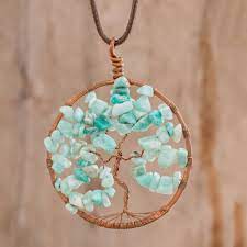 Gemstone Pendant, Tree of life Gemstone Chip (Small)