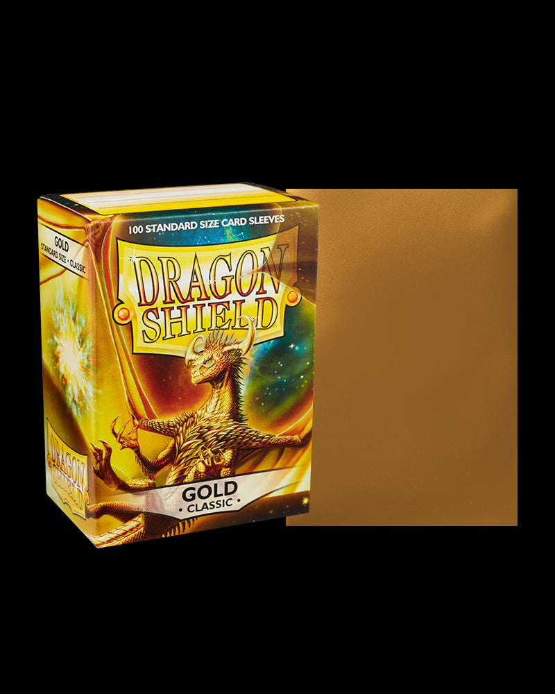 Gold - Matte Sleeves - Standard Size - Dragon Shield