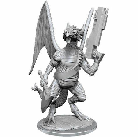 Starfinder Deep Cuts Unpainted Miniatures | Dragonkin