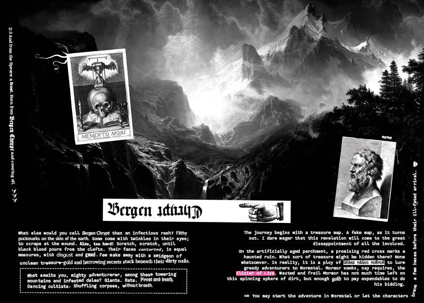 MÖRK BORG RPG System: Bergen Chrypt