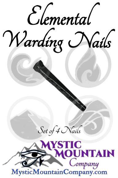 Elemental Nail Ward, Iron Nails for Warding (set of 4)