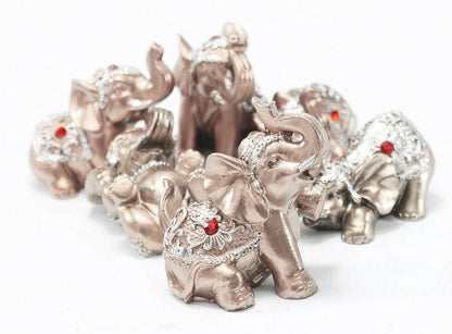 Animal Figurine, Elephant, Feng Shui lucky Rose Gold