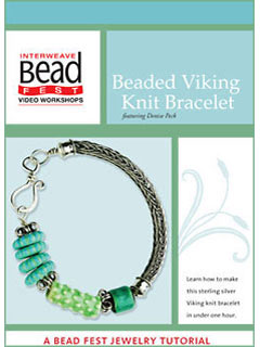 Interweave Bead Fest Video workshop: Beaded Viking Knit Bracelet