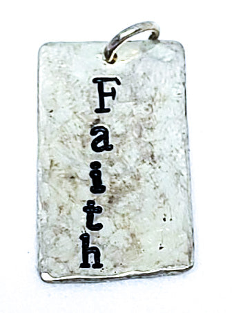 Pendant, Faith Sterling Silver
