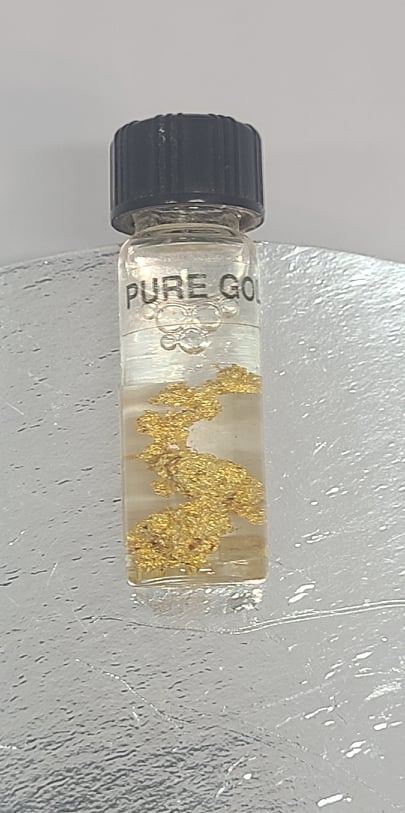 Vial of pure Gold